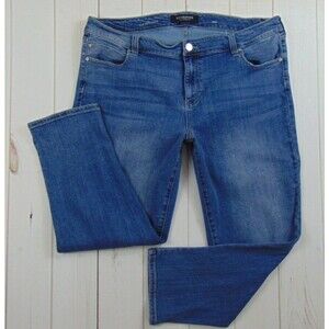 Liverpool Jeans Women's Size 20W Slim Boyfriend Denim Blue Medium Wash Stretch